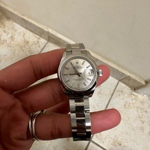 Oyster perpetual Datejust automatic watch stainless steel 28